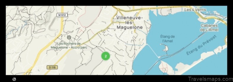 Map of Villeneuve-lès-Maguelone France