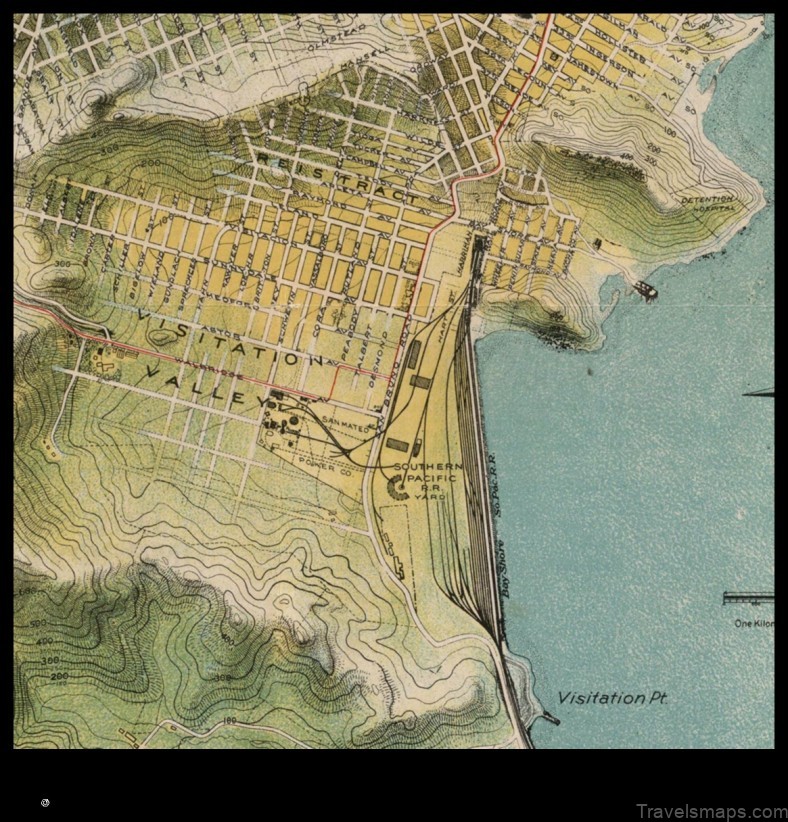 Map of Visitacion Valley United States