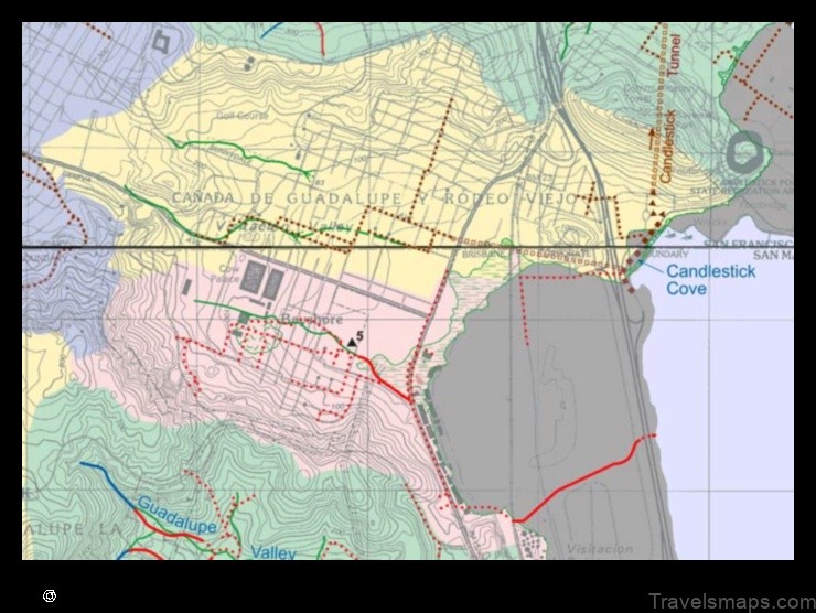 Map of Visitacion Valley United States