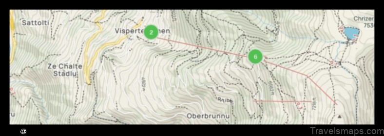 Map of Visperterminen Switzerland