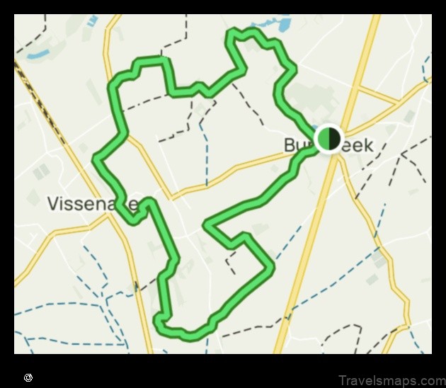 Map of Vissenaken Belgium