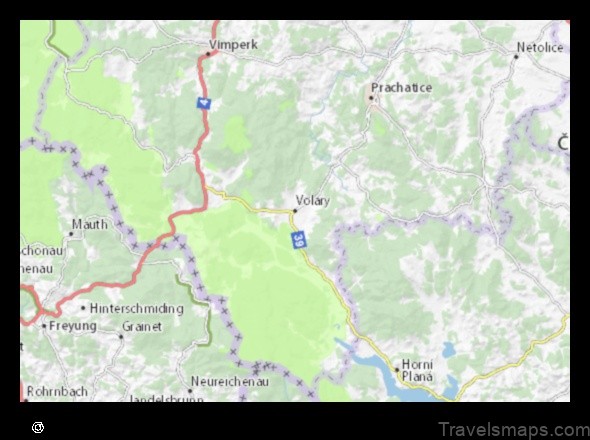 Map of Volary Czech Republic