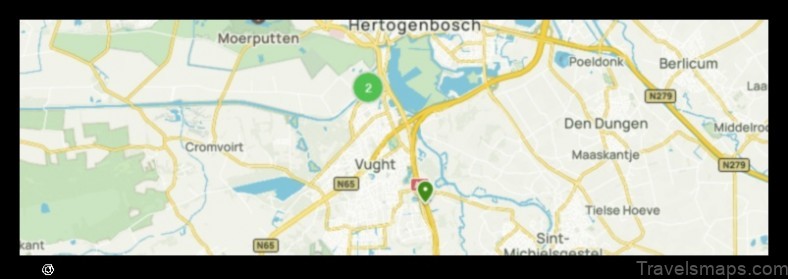 Map of Vught Netherlands