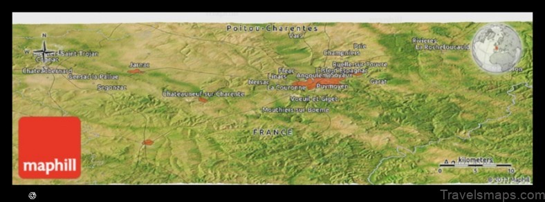 Map of Vœuil-et-Giget France