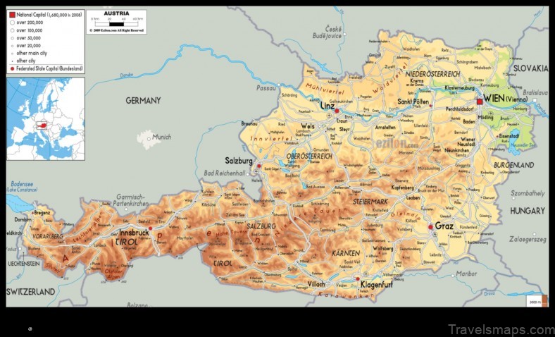 Map of Waidmannsfeld Austria