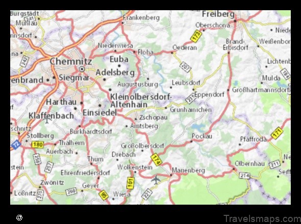 Map of Waldkirchen Germany