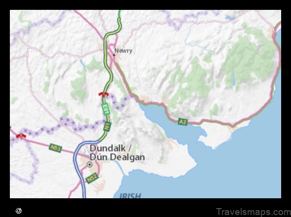 Map of Warrenpoint United Kingdom