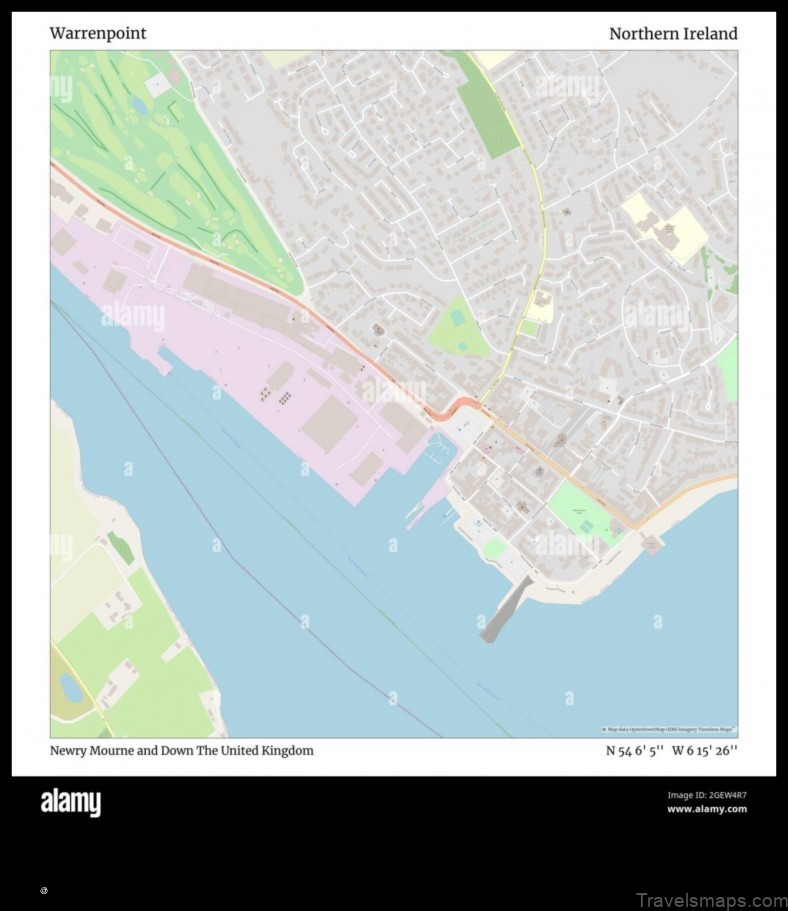 Map of Warrenpoint United Kingdom