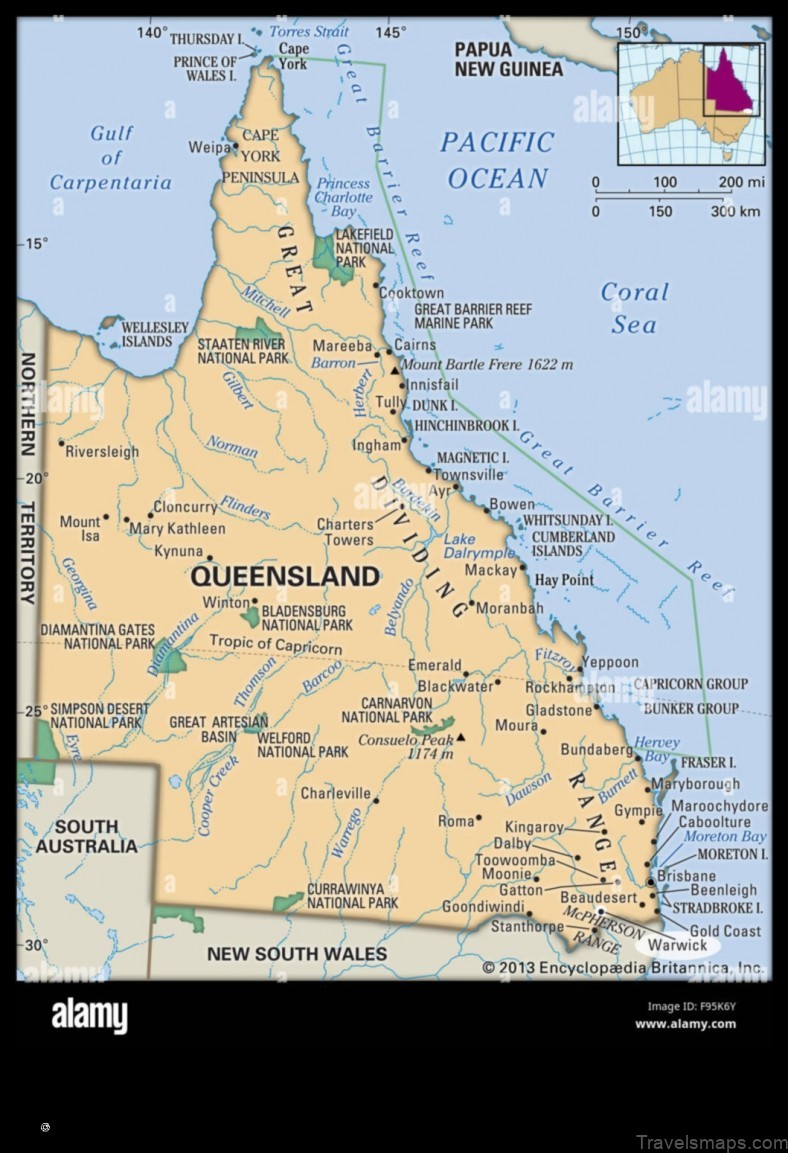 Map of Warwick Australia