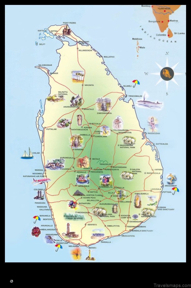 Map of Wellawaya Sri Lanka