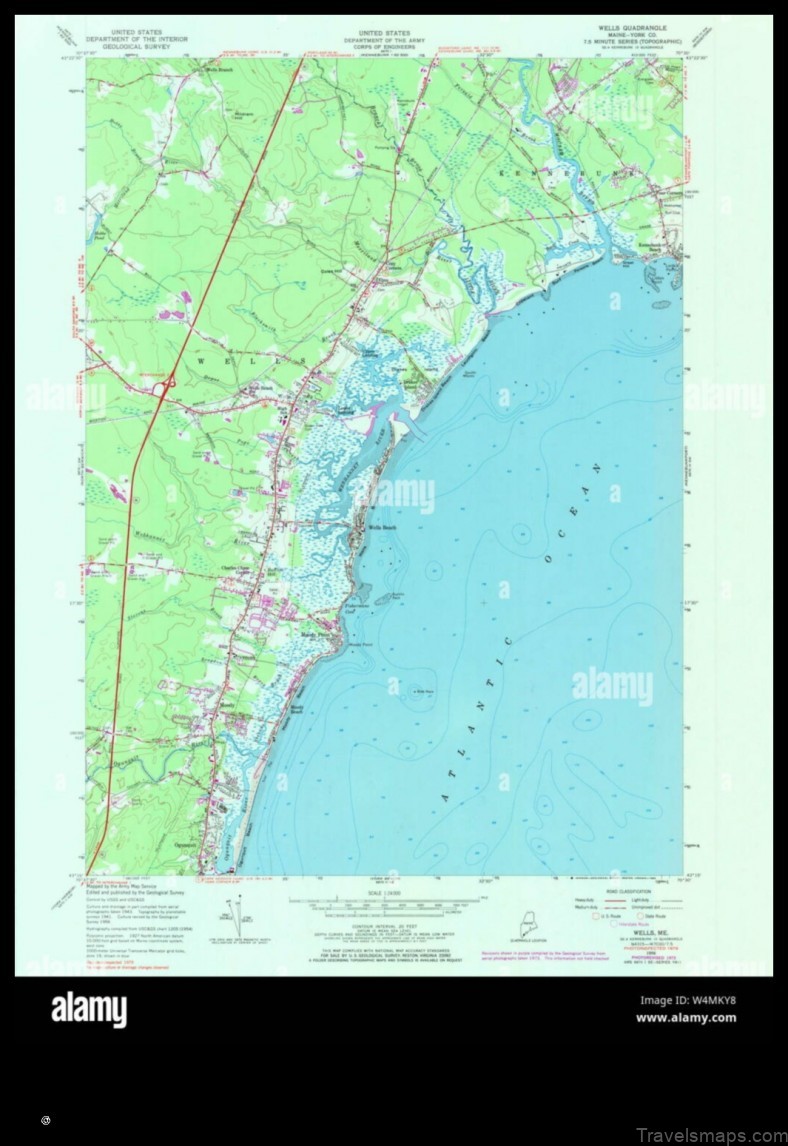 Map of Wells Beach Station United States