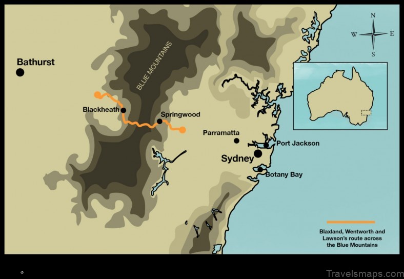 Map of Wentworth Australia