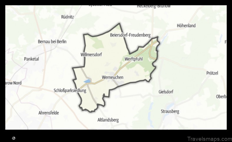 Map of Werneuchen Germany