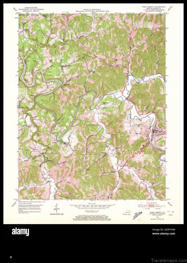 Map of West Liberty United States