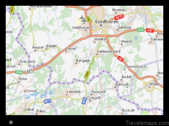 Map of Westerhoven Netherlands