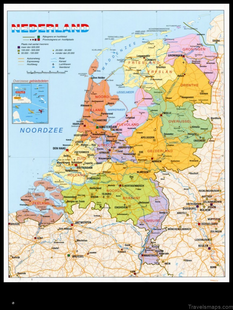 Map of Westerhoven Netherlands