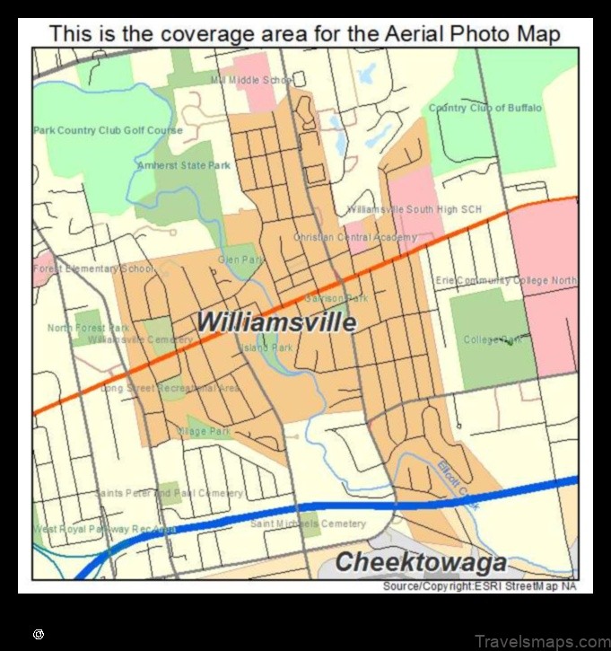 Map of Williamsville United States