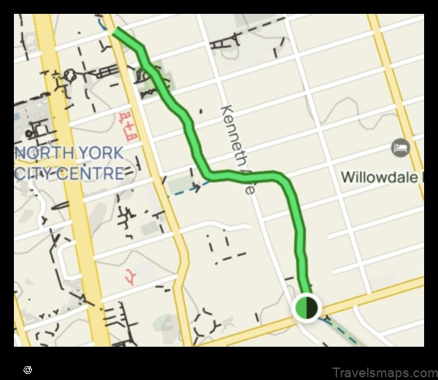 Map of Willowdale West Canada