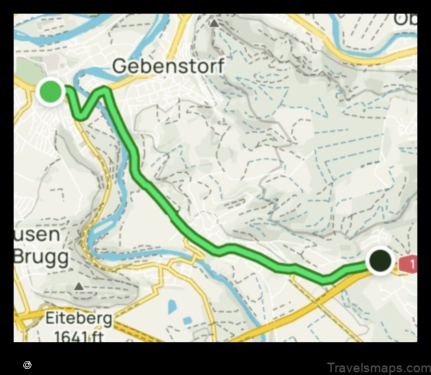 Map of Windisch Switzerland