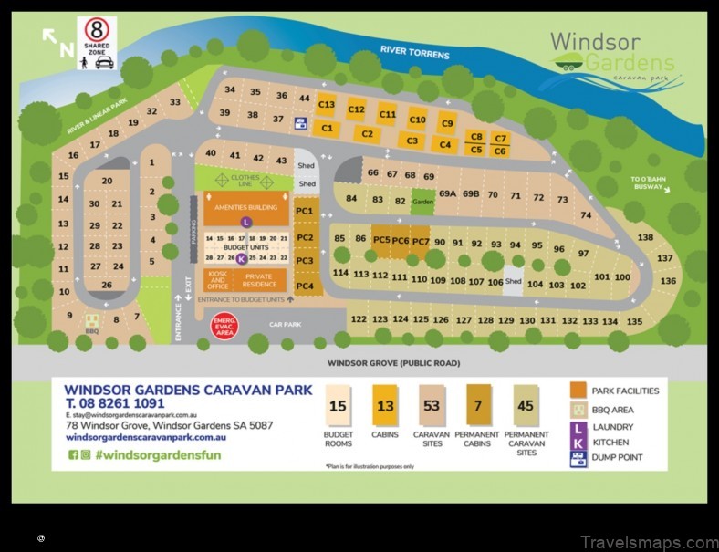 Map of Windsor Gardens Australia