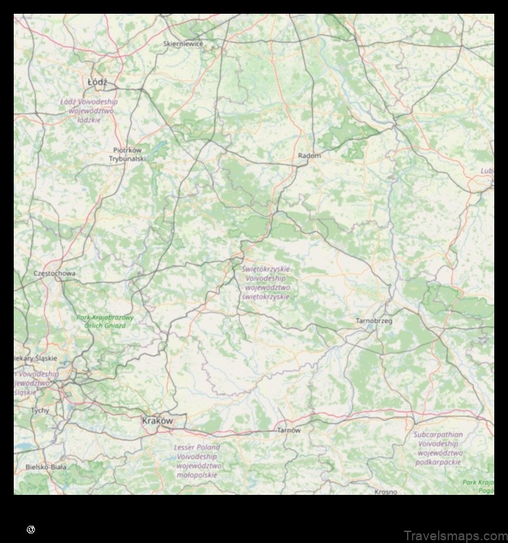 Map of Wola Jachowa Poland