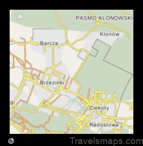 Map of Wola Jachowa Poland