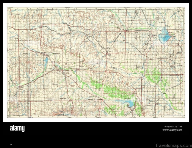 Map of Woodward United States