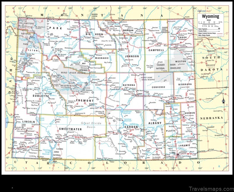 Map of Wyoming Australia