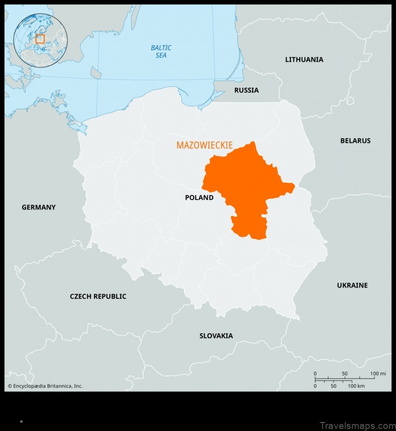 Map of Wysokie Mazowieckie Poland