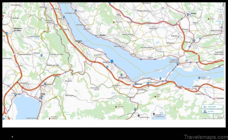 Map of Wädenswil / Büelen Switzerland