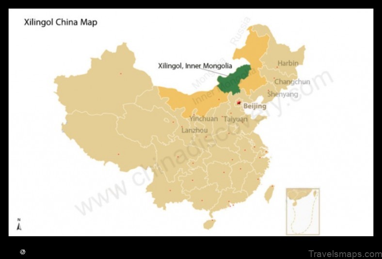 Map of Xilin China