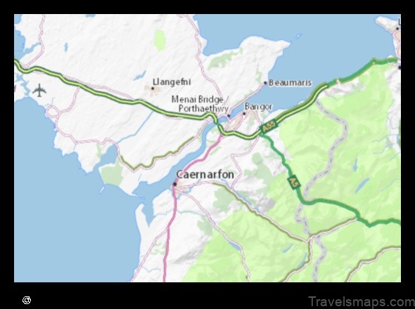 Map of Y Felinheli United Kingdom