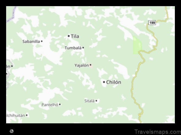 Map of Yajalón Mexico