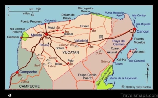 Map of Yajalón Mexico