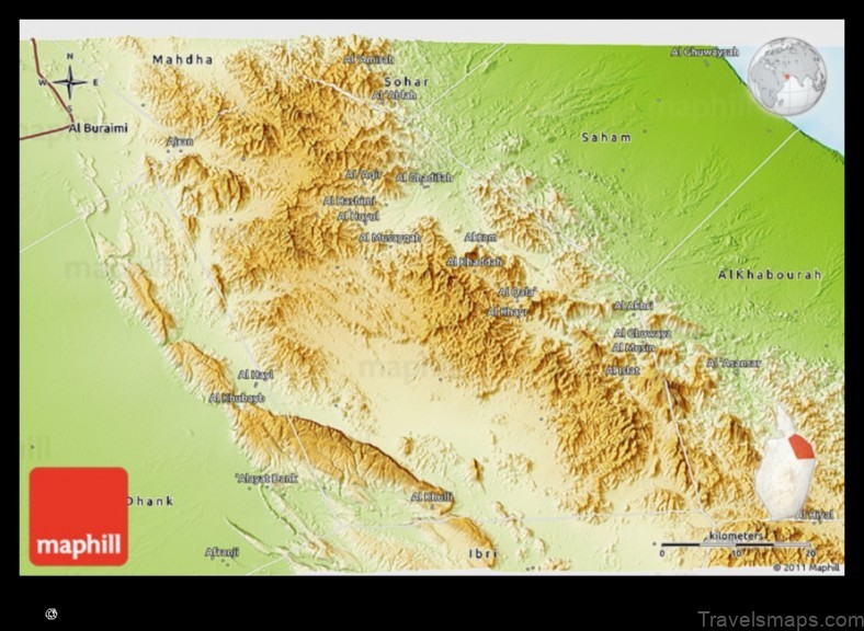 Map of Yanqul Oman