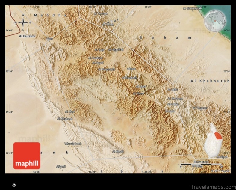 Map of Yanqul Oman