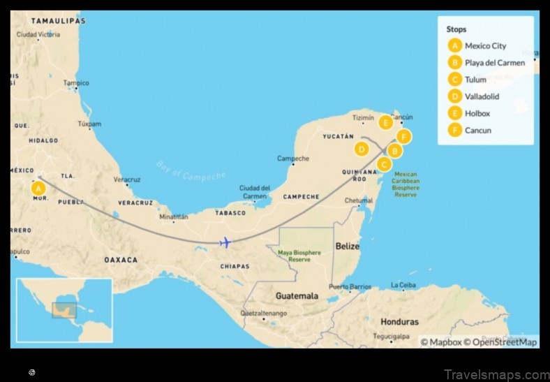 Map of Sitpach Mexico