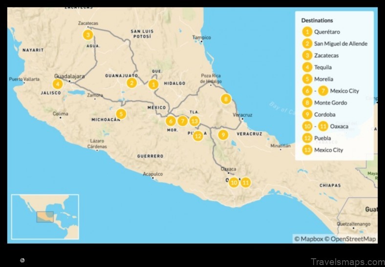 Map of Sitpach Mexico