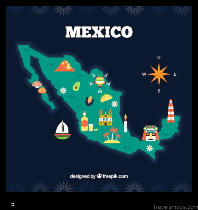 Map of Texcaltic Mexico