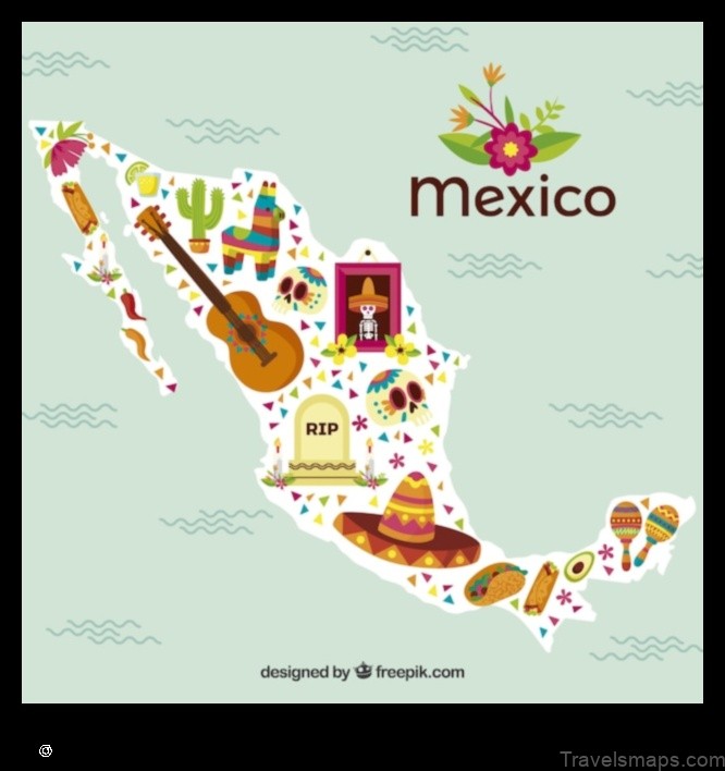 Map of Texcaltic Mexico