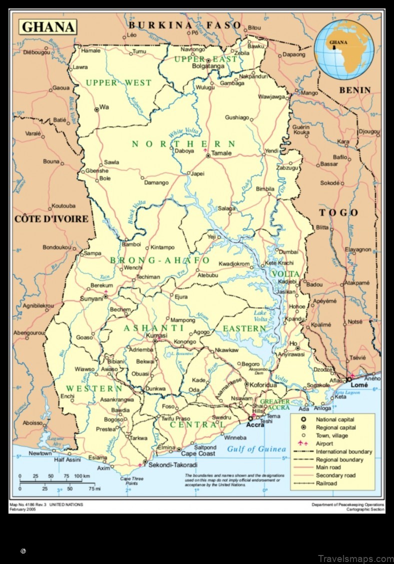 Map of Wankyi Ghana