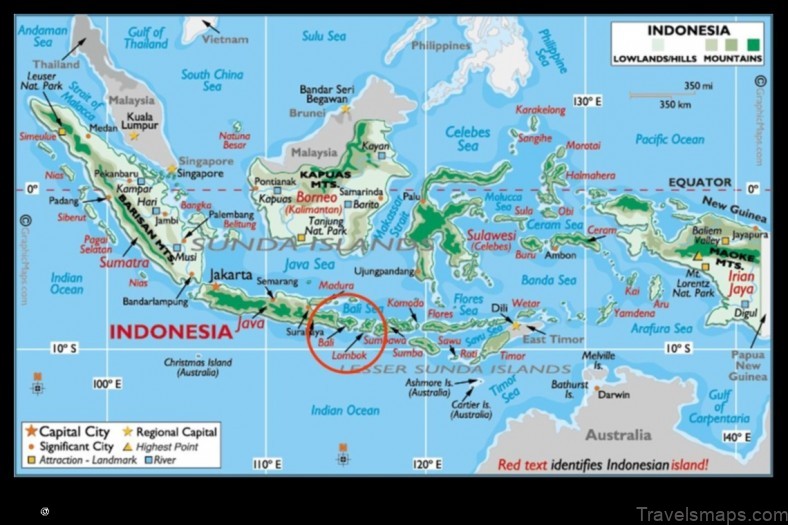 Map of Weriagar Indonesia