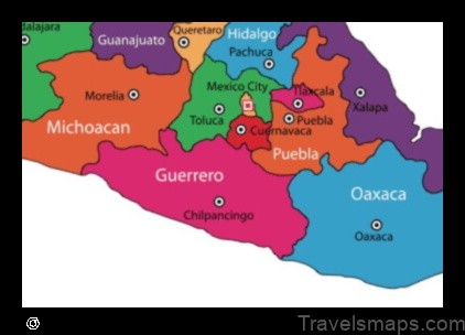 Map of Guerrero Mexico