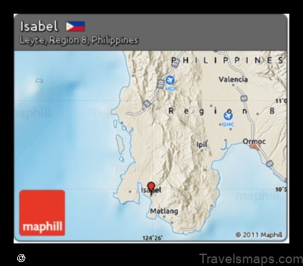 Map of Isabel Philippines