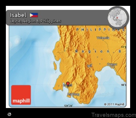 Map of Isabel Philippines