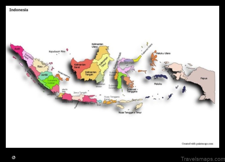 Map of Matangai Indonesia