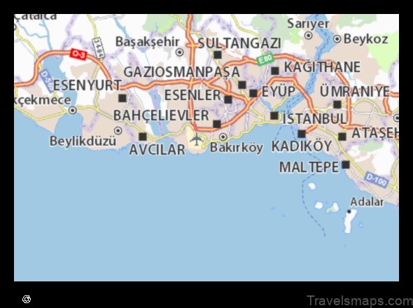 Map of Yeşilyurt Turkey