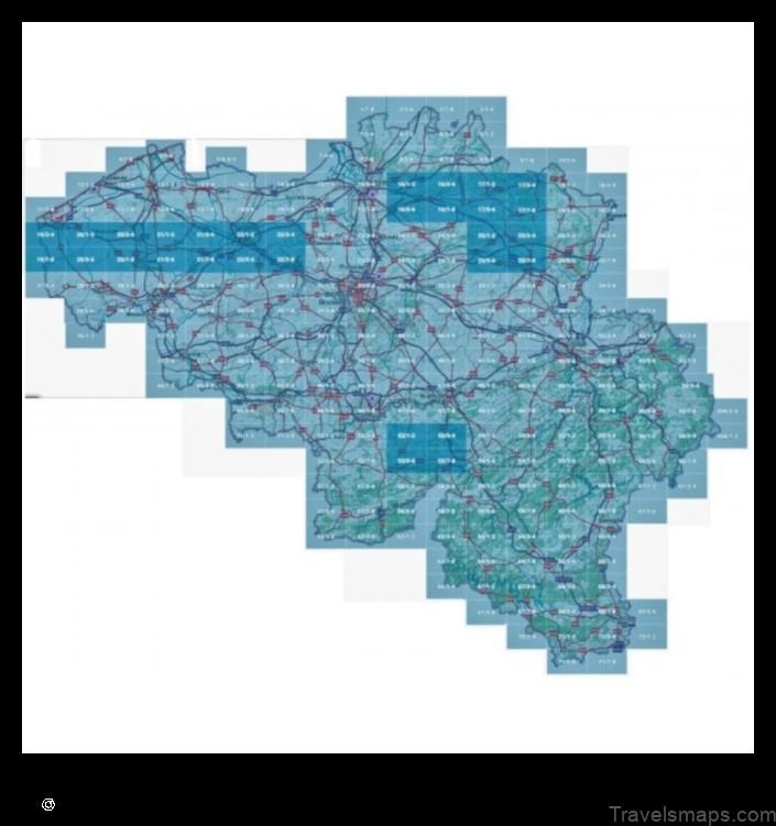 Map of Zonnebeke Belgium