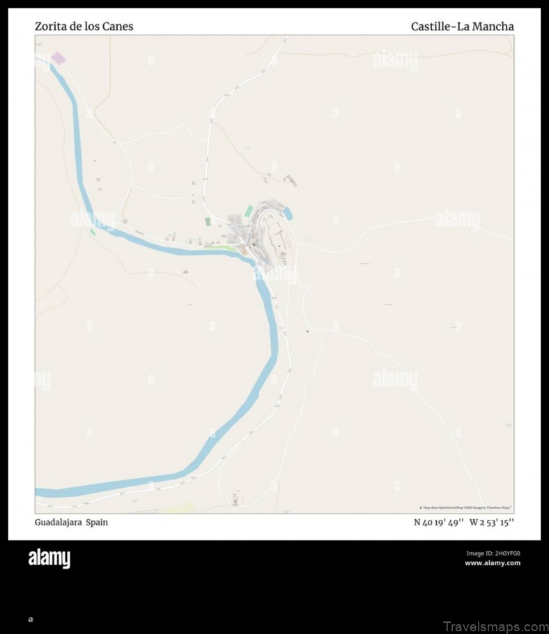 Map of Zorita de los Canes Spain