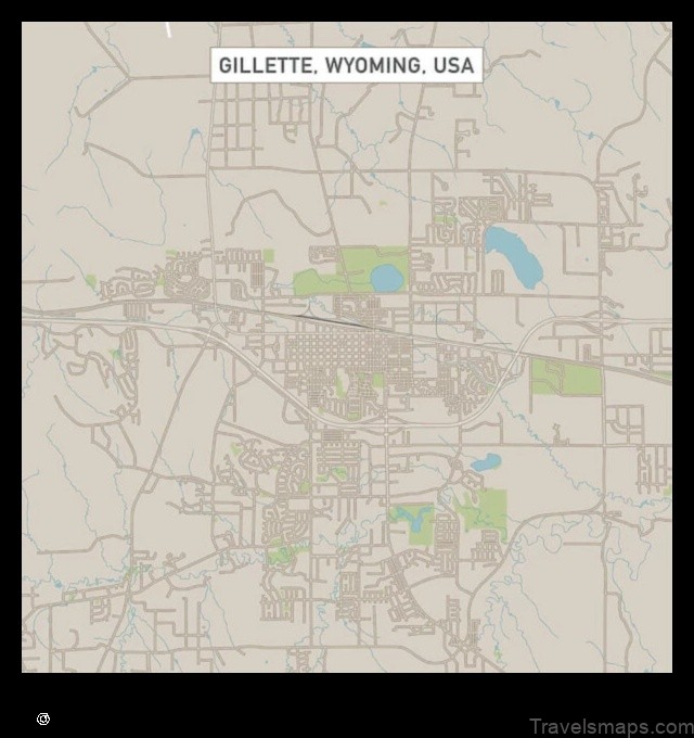 Map of Gillett United States